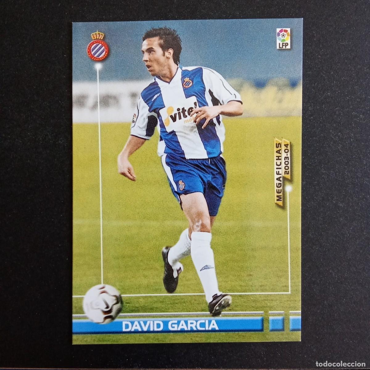 Cromos de f&uacute;tbol: 133 DAVID GARCIA ESPANYOL LIGA 2003 2004 03 04 MEGAFICHAS PANINI