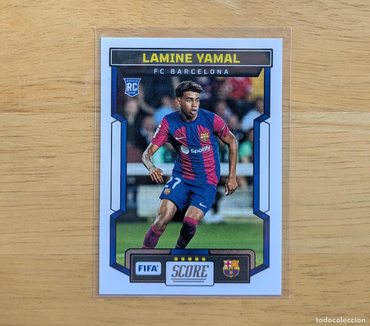 Cromos de f&uacute;tbol: PANINI SCORE FIFA 2023-2024 - LAMINE YAMAL - FC BARCELONA - ROOKIE - N&ordm; 95