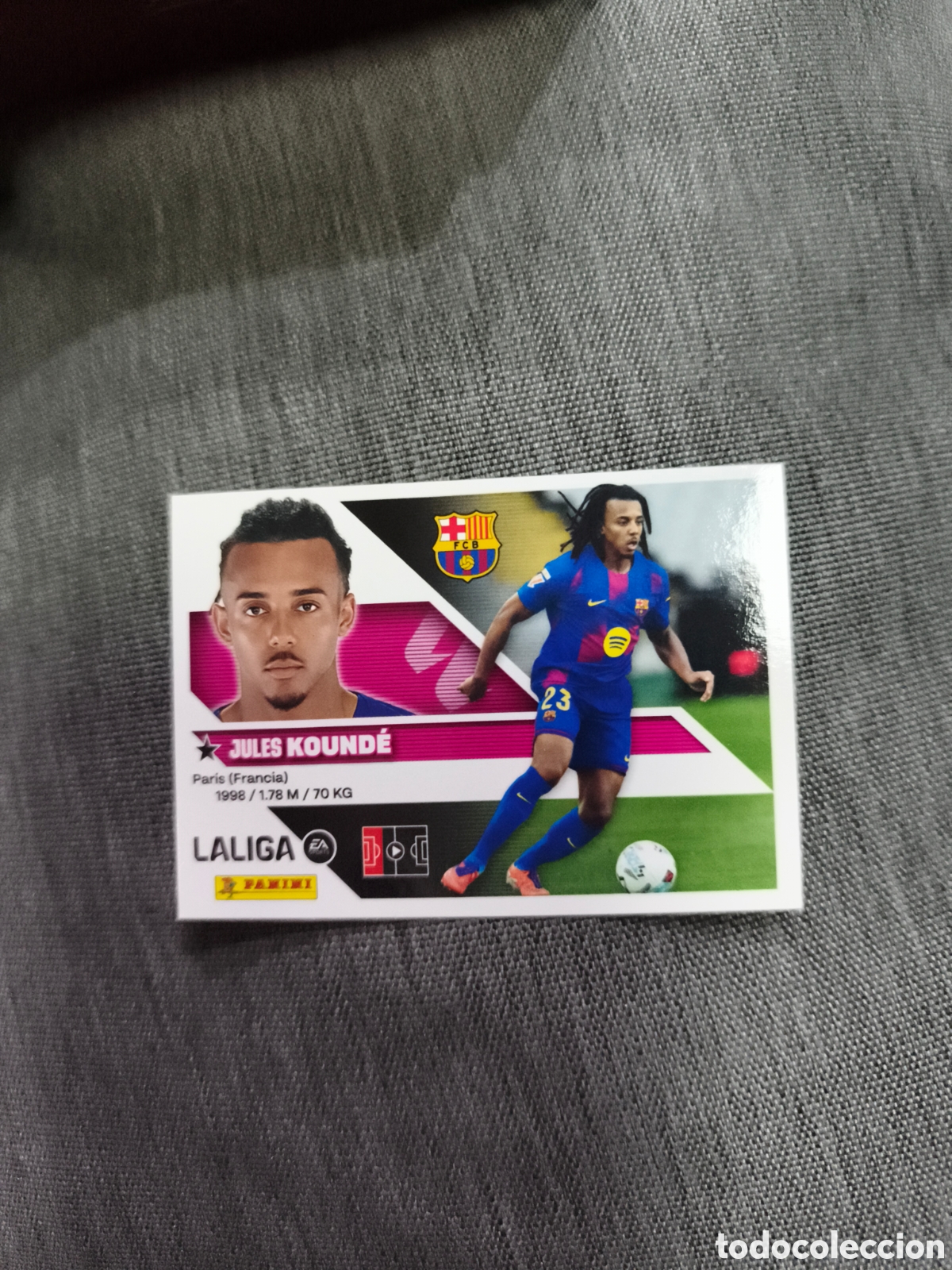 Cromos de f&uacute;tbol: CROMO N&Uacute;MERO 5 KOUNDE FC BARCELONA. LIGA ESTE 26/27. PANINI.