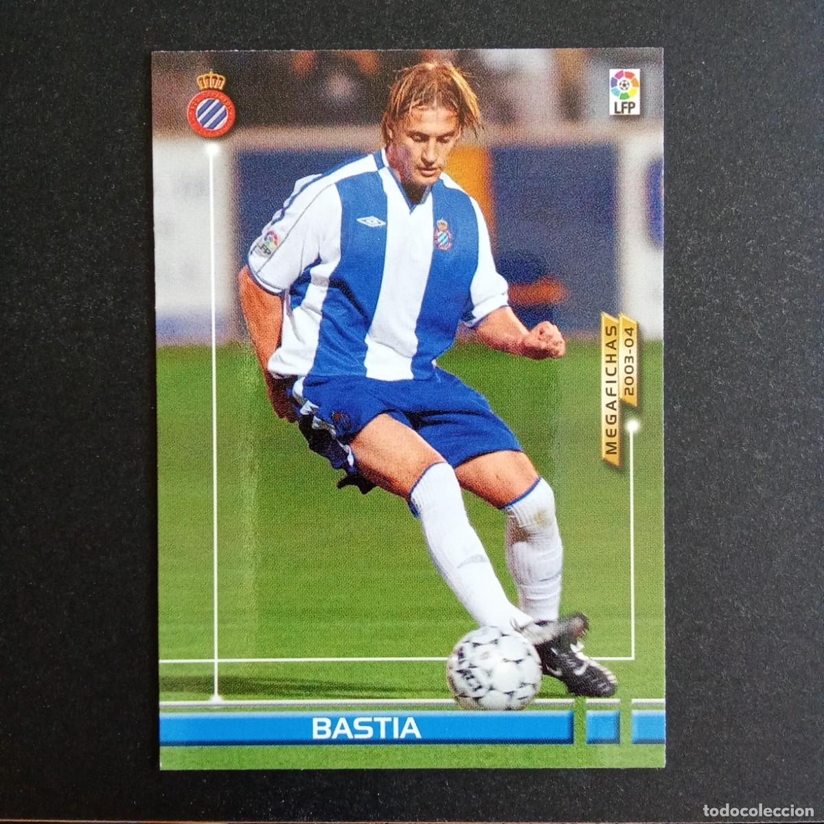 Cromos de f&uacute;tbol: 140 BASTIA ESPANYOL LIGA 2003 2004 03 04 MEGAFICHAS PANINI - VERSION DATOS CON NEGRITA
