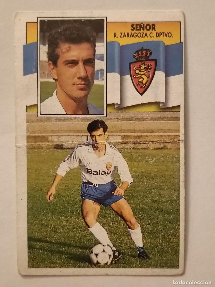 Football Stickers: SE&Ntilde;OR (BAJA) REAL ZARAGOZA LIGA 90/91 ESTE