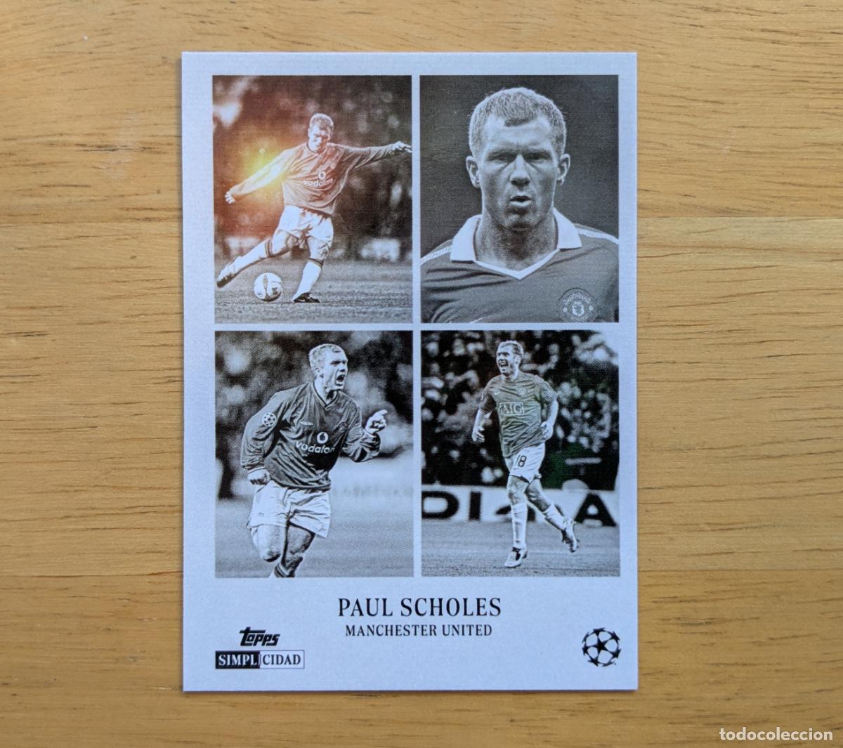 Football Stickers: TOPPS SIMPLICIDAD UCC 2025-2026 - PAUL SCHOLES - MANCHESTER UNITED - RAICES