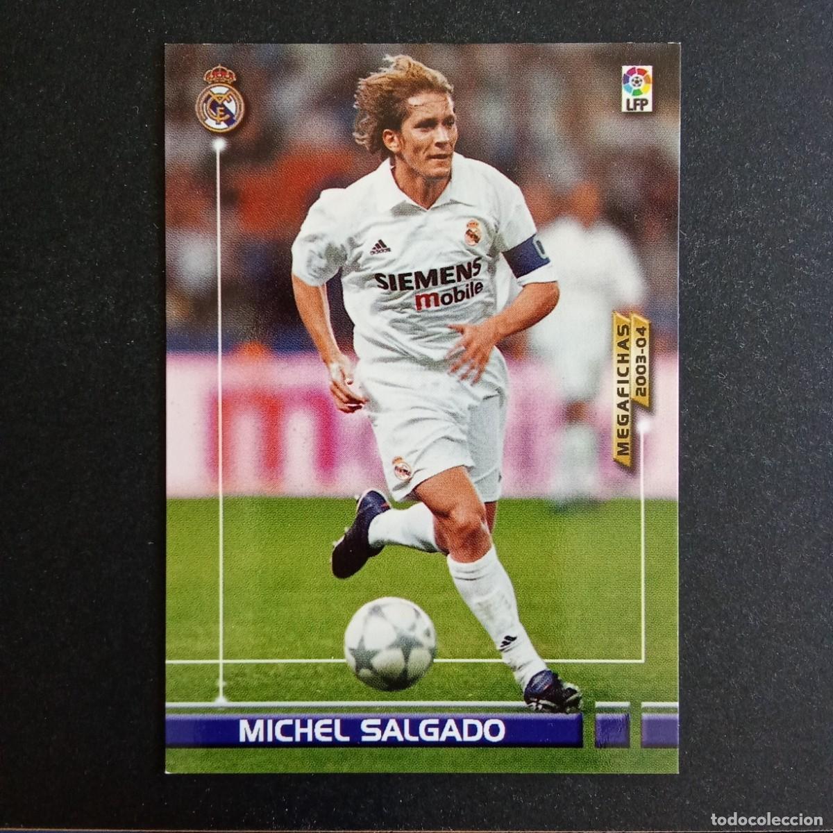 Football Stickers: 147 MICHEL SALGADO REAL MADRID LIGA 2003 2004 03 04 MEGAFICHAS PANINI