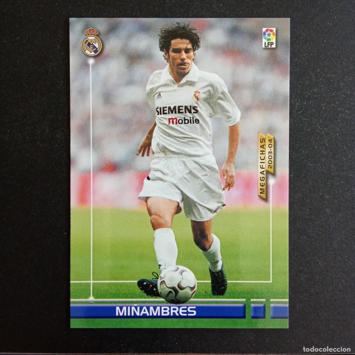 Football Stickers: 150 MI&Ntilde;AMBRES REAL MADRID LIGA 2003 2004 03 04 MEGAFICHAS PANINI
