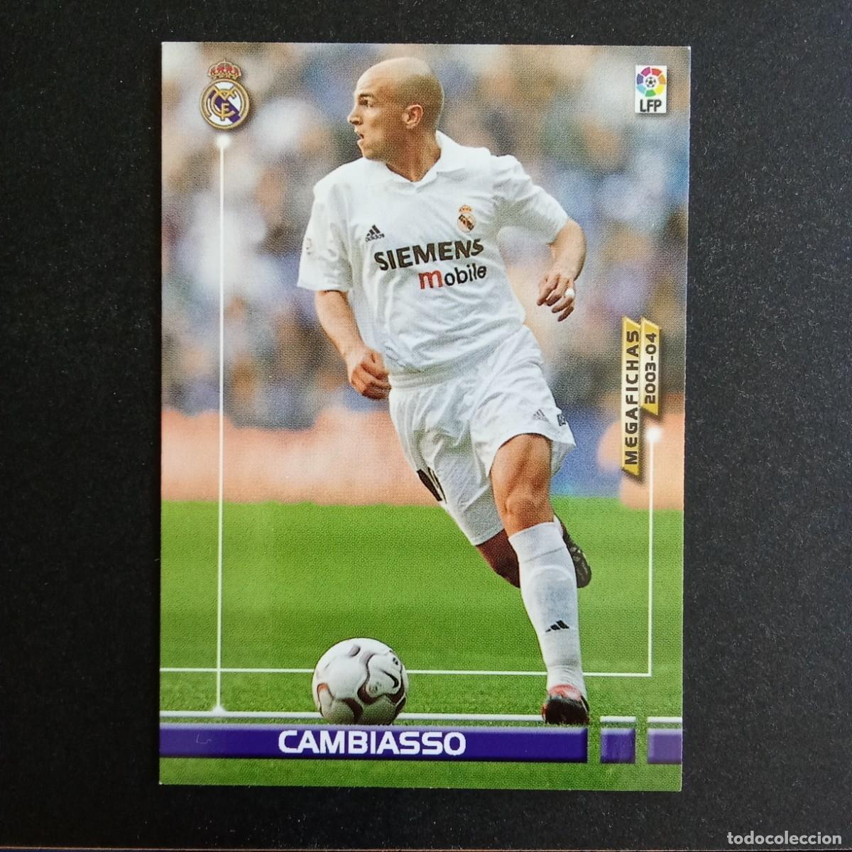 Football Stickers: 152 CAMBIASSO REAL MADRID LIGA 2003 2004 03 04 MEGAFICHAS PANINI