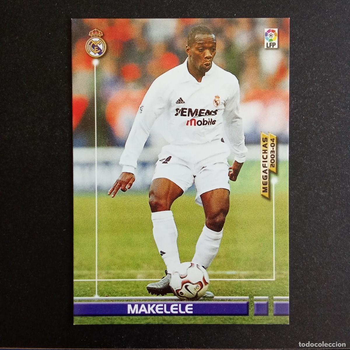 Football Stickers: 153 MAKELELE REAL MADRID LIGA 2003 2004 03 04 MEGAFICHAS PANINI