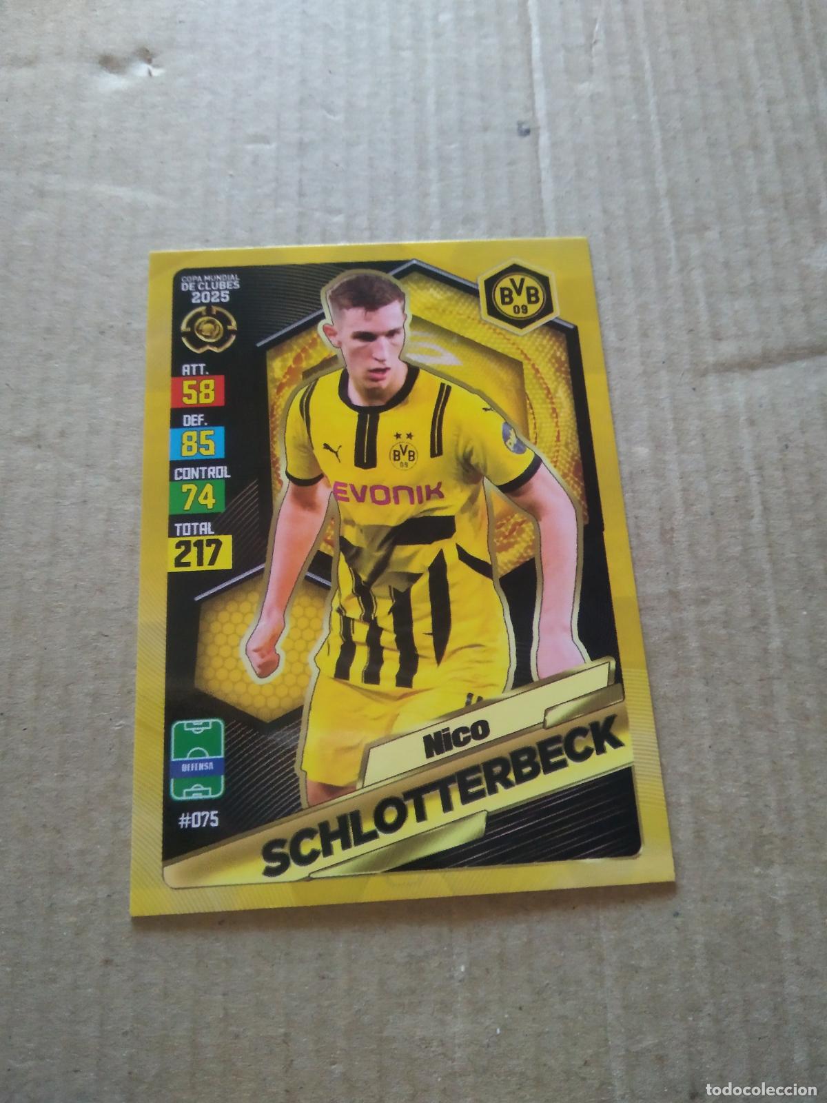 Cromos de f&uacute;tbol: 75 SCHLOTTERBECK BORUSSIA DORTMUND CROMO FUTBOL GOL PUBLICACIONES MUNDIAL DE CLUBES 2025