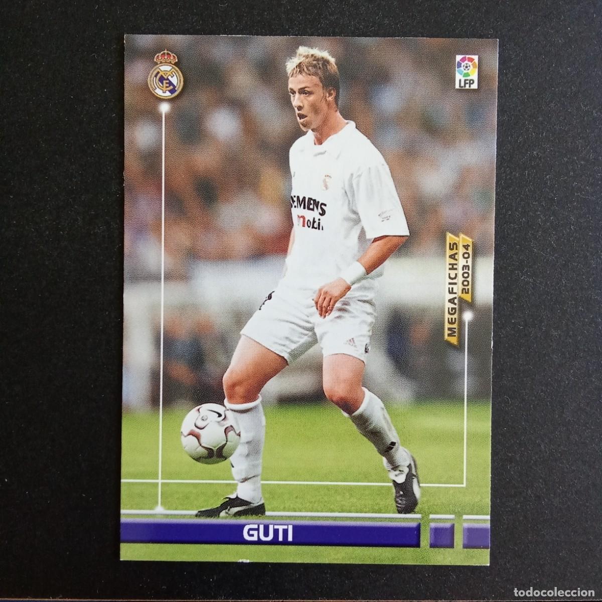 Cromos de f&uacute;tbol: 159 GUTI REAL MADRID LIGA 2003 2004 03 04 MEGAFICHAS PANINI