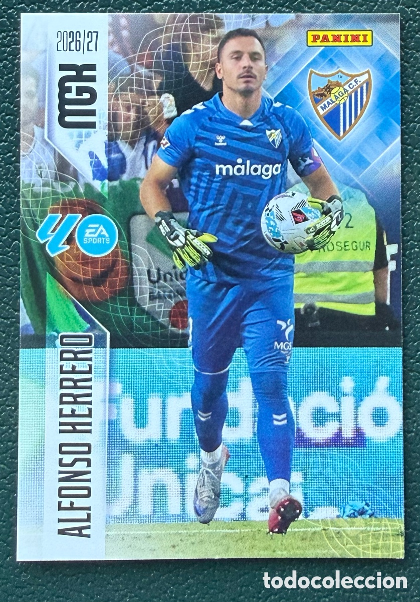 Cromos de f&uacute;tbol: 236 ALFONSO HERRERO MALAGA CF FICHAS ALBUM MEGACRACKS 2026 2027 MGK 26 27