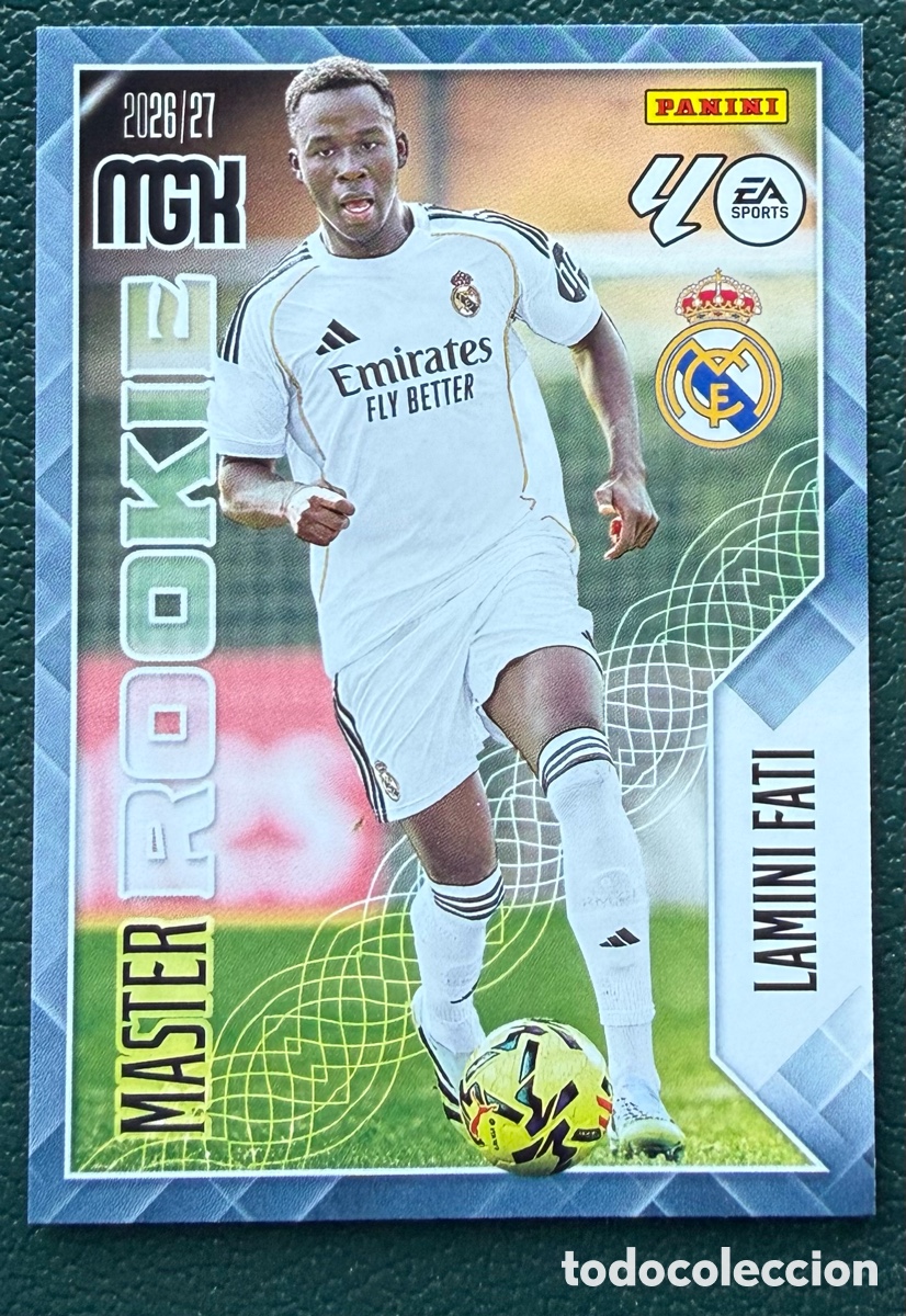 Cromos de Futebol: 416 LAMINI FATI REAL MADRID MASTER ROOKIE FICHAS ALBUM MEGACRACKS 2026 2027 MGK 26 27