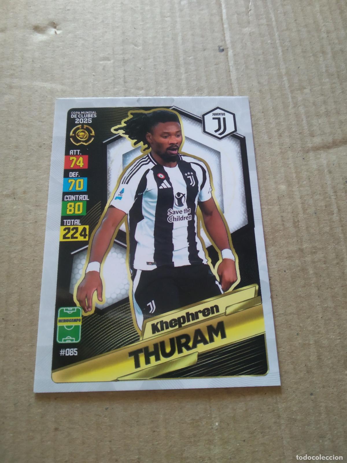 Cromos de f&uacute;tbol: 85 KHEPHREN THURAM JUVENTUS TURIN CROMO FUTBOL GOL PUBLICACIONES MUNDIAL DE CLUBES 2025