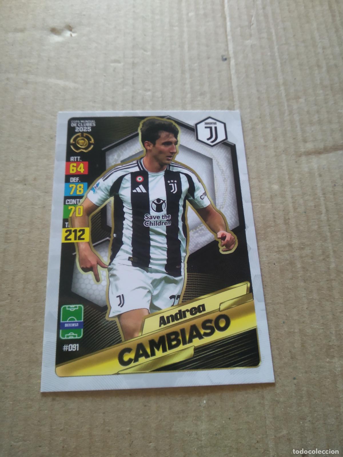 Cromos de f&uacute;tbol: 91 ANDREA CAMBIASO JUVENTUS TURIN CROMO FUTBOL GOL PUBLICACIONES MUNDIAL DE CLUBES 2025
