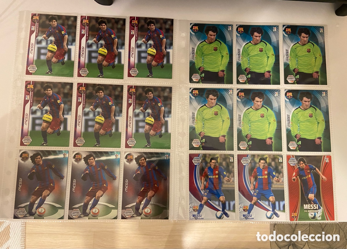 Cromos de f&uacute;tbol: Lote 18 Messi Megacracks