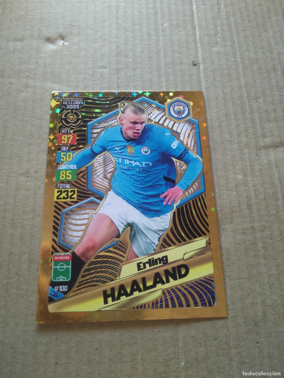 Cromos de f&uacute;tbol: 100 ERLING HAALAND MANCHESTER CITY CROMO FUTBOL GOL PUBLICACIONES MUNDIAL DE CLUBES 2025