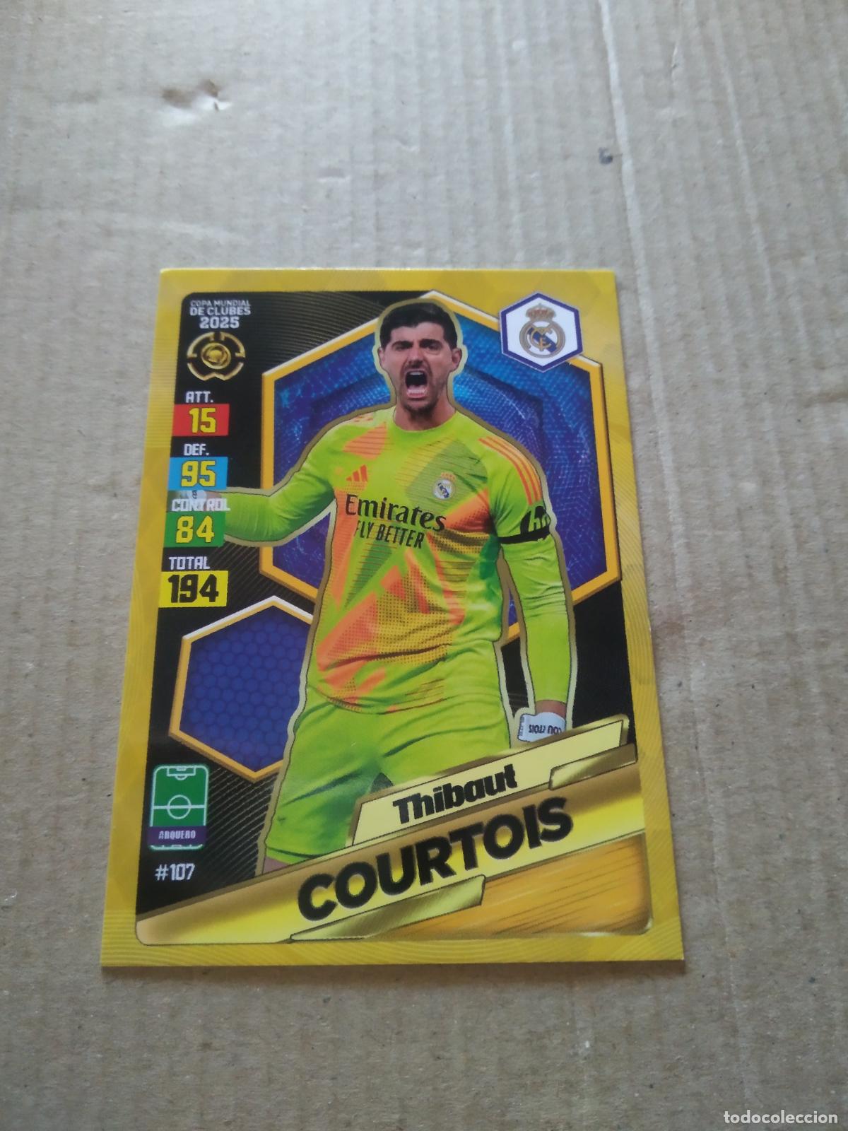Cromos de f&uacute;tbol: 107 COURTOIS REAL MADRID CROMO FUTBOL GOL PUBLICACIONES MUNDIAL DE CLUBES 2025
