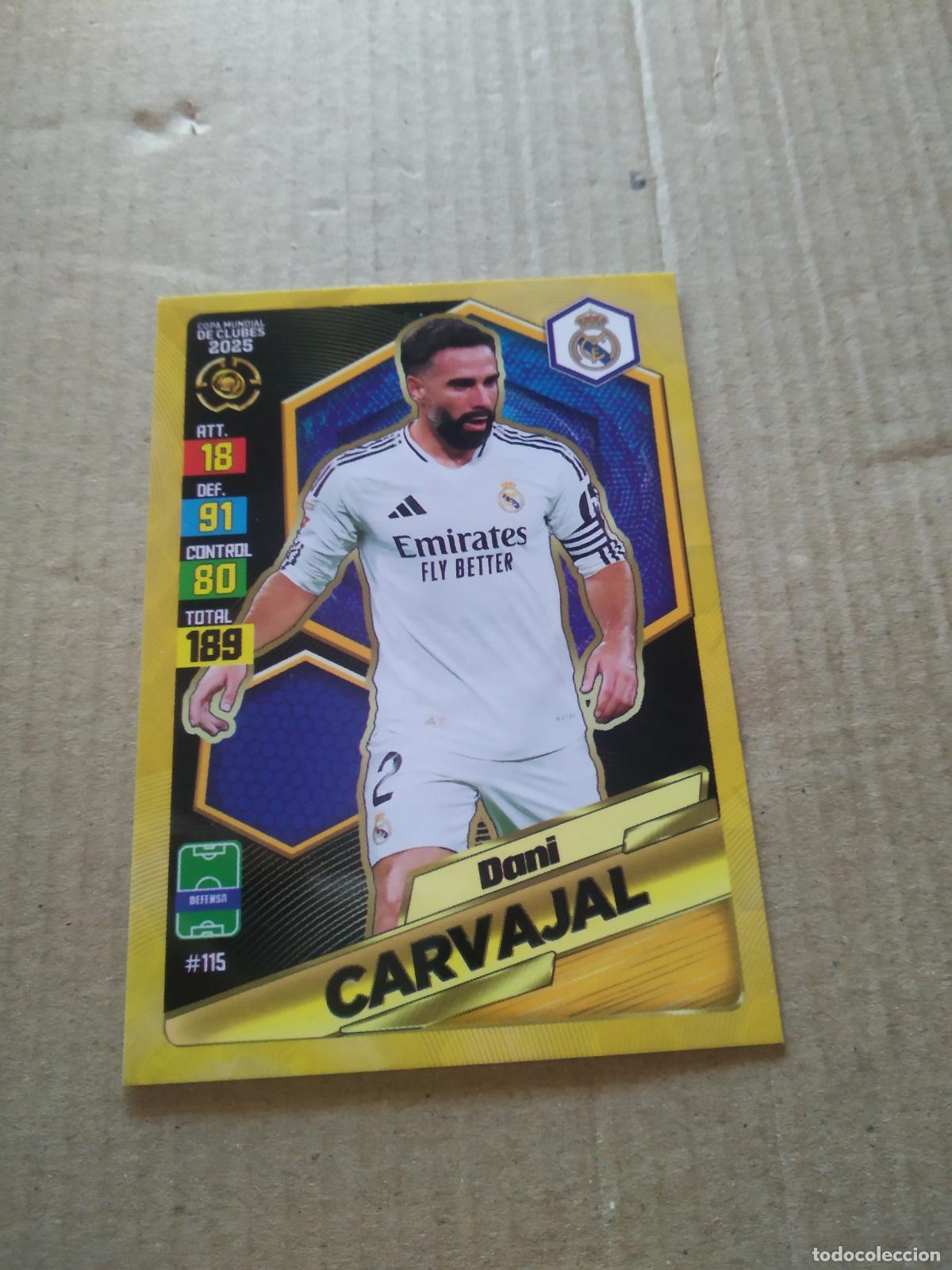 Cromos de f&uacute;tbol: 115 CARVAJAL REAL MADRID CROMO FUTBOL GOL PUBLICACIONES MUNDIAL DE CLUBES 2025