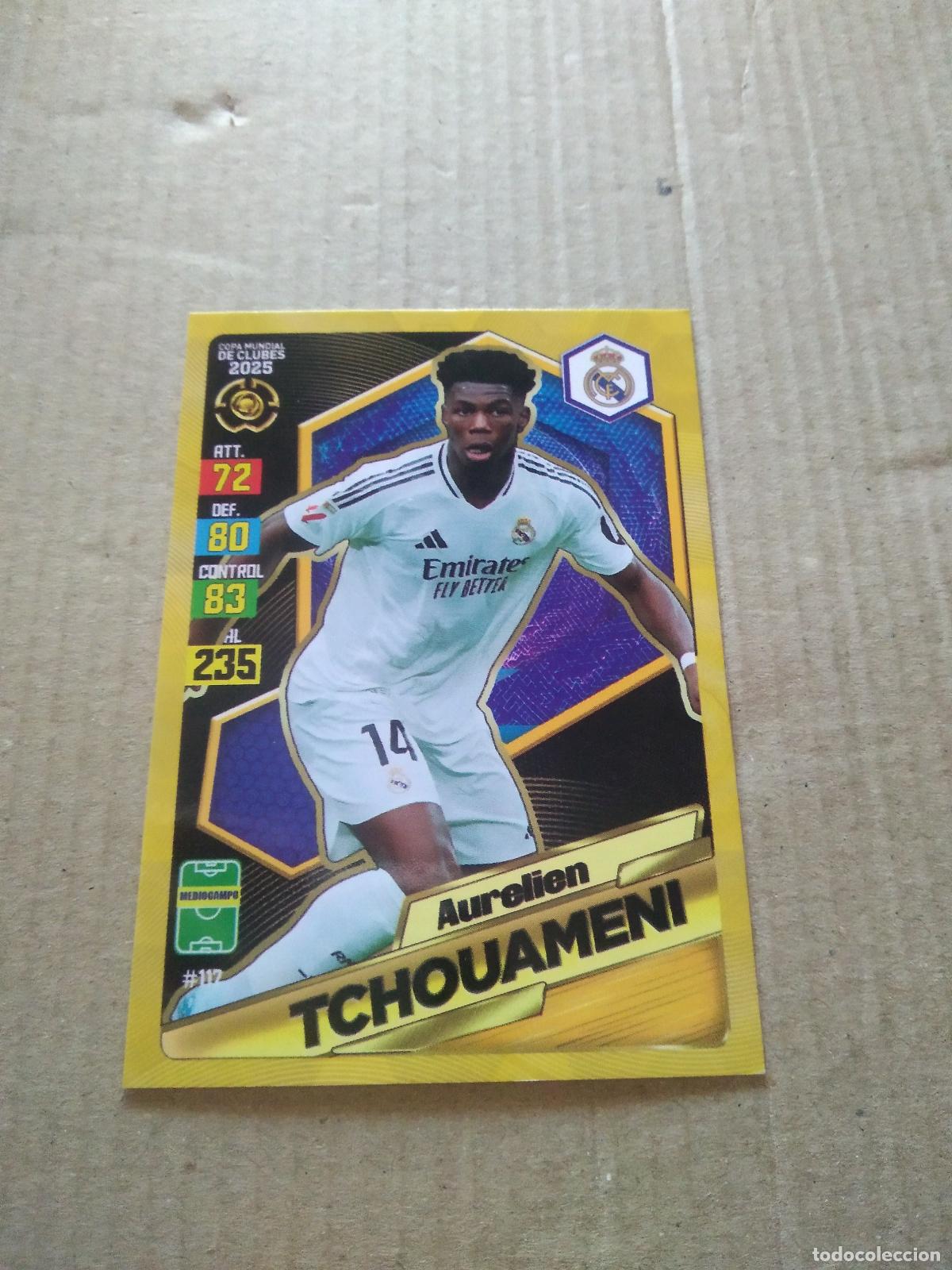 Cromos de f&uacute;tbol: 117 TCHOUAMENI REAL MADRID CROMO FUTBOL GOL PUBLICACIONES MUNDIAL DE CLUBES 2025