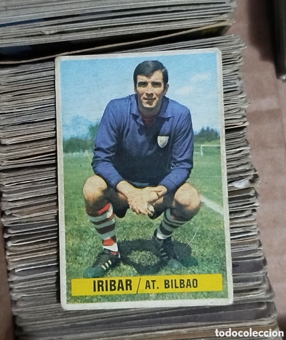 Cromos de f&uacute;tbol: SIN PEGAR IRIBAR ATHLETIC CLUB DE BILBAO 74 75 1974 1975 ESTE CROMO NUNCA PEGADO