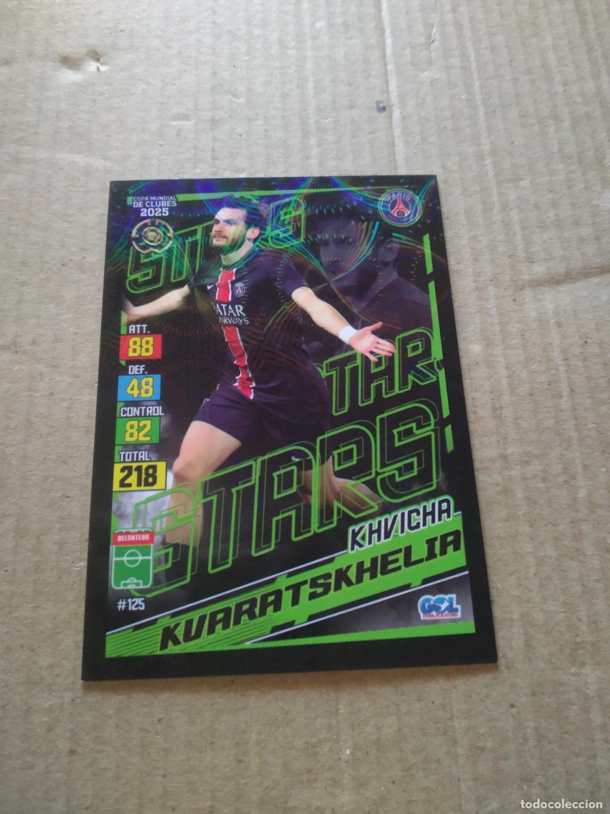 Cromos de f&uacute;tbol: 125 KVARATSKHELIA PARIS SAINT GERMAIN PSG CROMO FUTBOL GOL PUBLICACIONES MUNDIAL DE CLUBES 2025