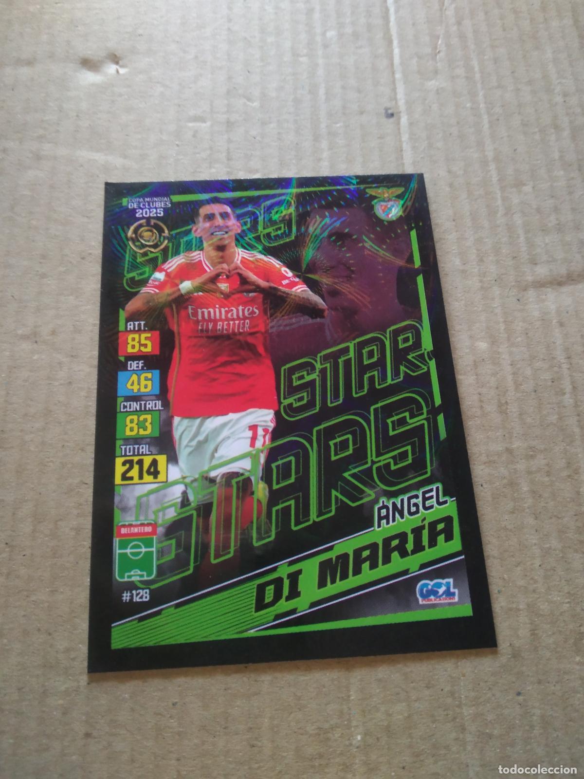 Cromos de f&uacute;tbol: 128 DI MARIA BENFICA CROMO FUTBOL GOL PUBLICACIONES MUNDIAL DE CLUBES 2025