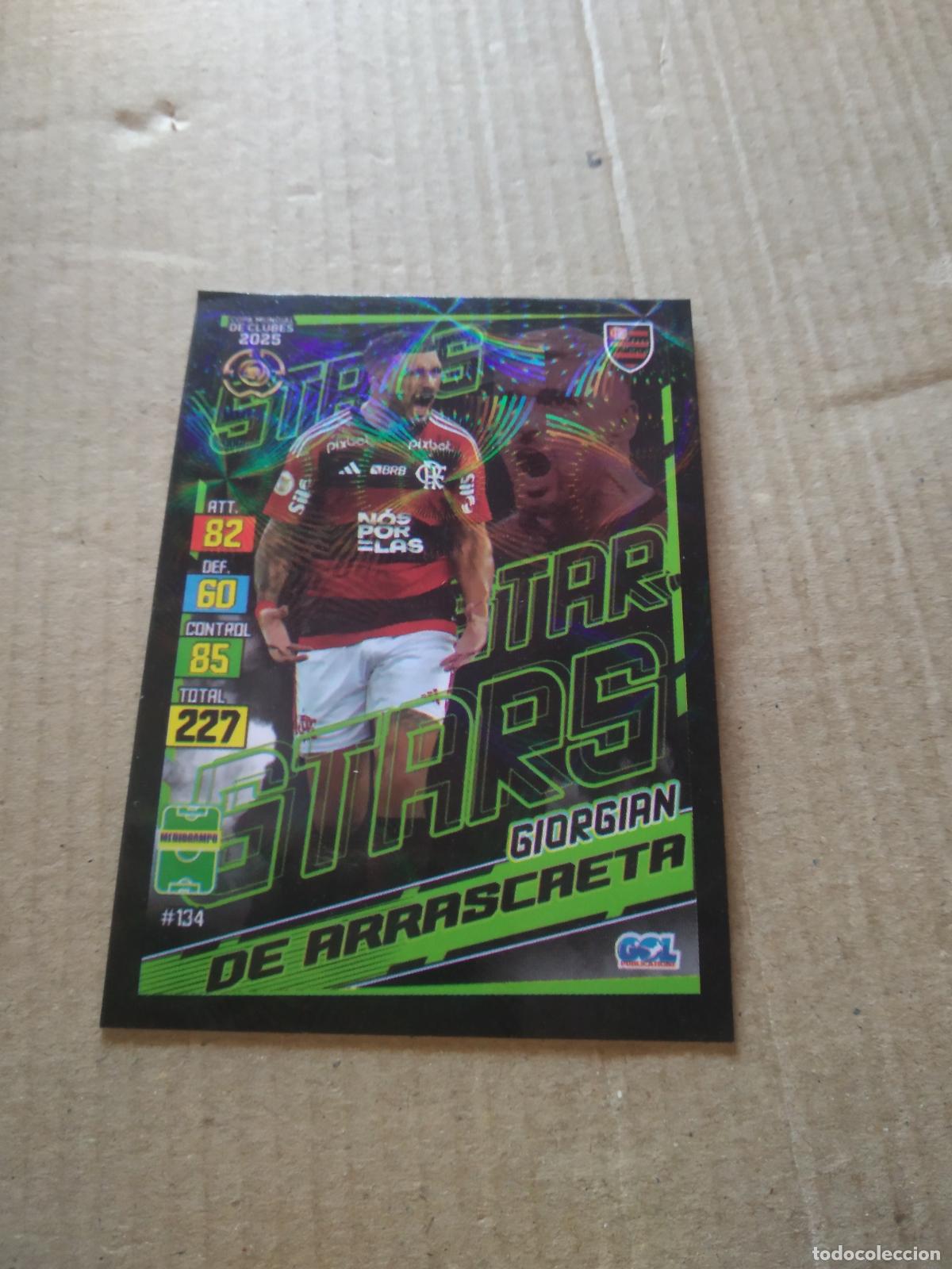Cromos de f&uacute;tbol: 134 DE ARRASCAETA FLAMENGO CROMO FUTBOL GOL PUBLICACIONES MUNDIAL DE CLUBES 2025