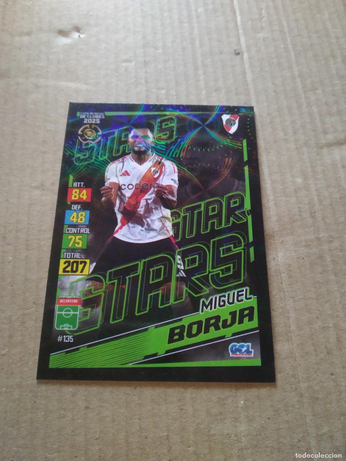 Cromos de f&uacute;tbol: 135 MIGUEL BORJA RIVER PLATE CROMO FUTBOL GOL PUBLICACIONES MUNDIAL DE CLUBES 2025