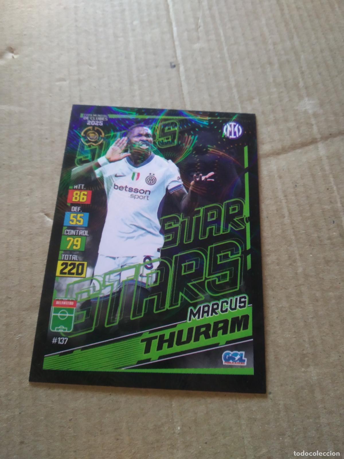 Cromos de f&uacute;tbol: 137 MARCUS THURAM INTER MILAN CROMO FUTBOL GOL PUBLICACIONES MUNDIAL DE CLUBES 2025
