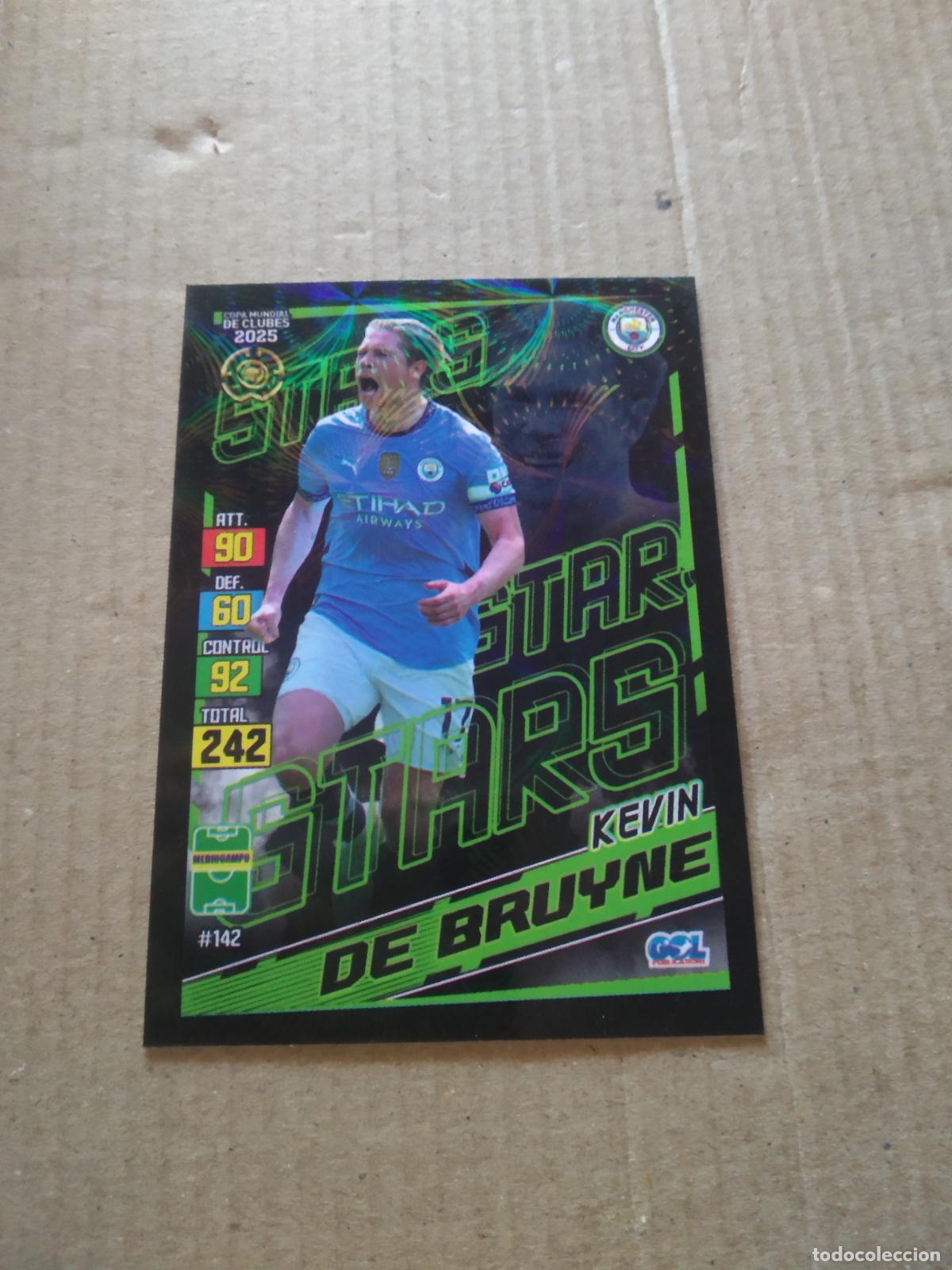 Cromos de f&uacute;tbol: 142 DE BRUYNE MANCHESTER CITY CROMO FUTBOL GOL PUBLICACIONES MUNDIAL DE CLUBES 2025