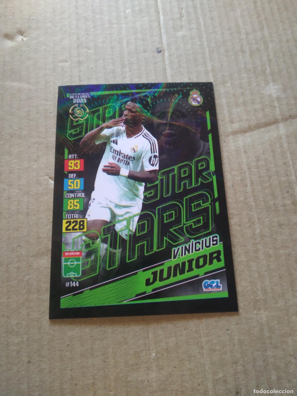 Cromos de f&uacute;tbol: 144 VINICIUS REAL MADRID CROMO FUTBOL GOL PUBLICACIONES MUNDIAL DE CLUBES 2025