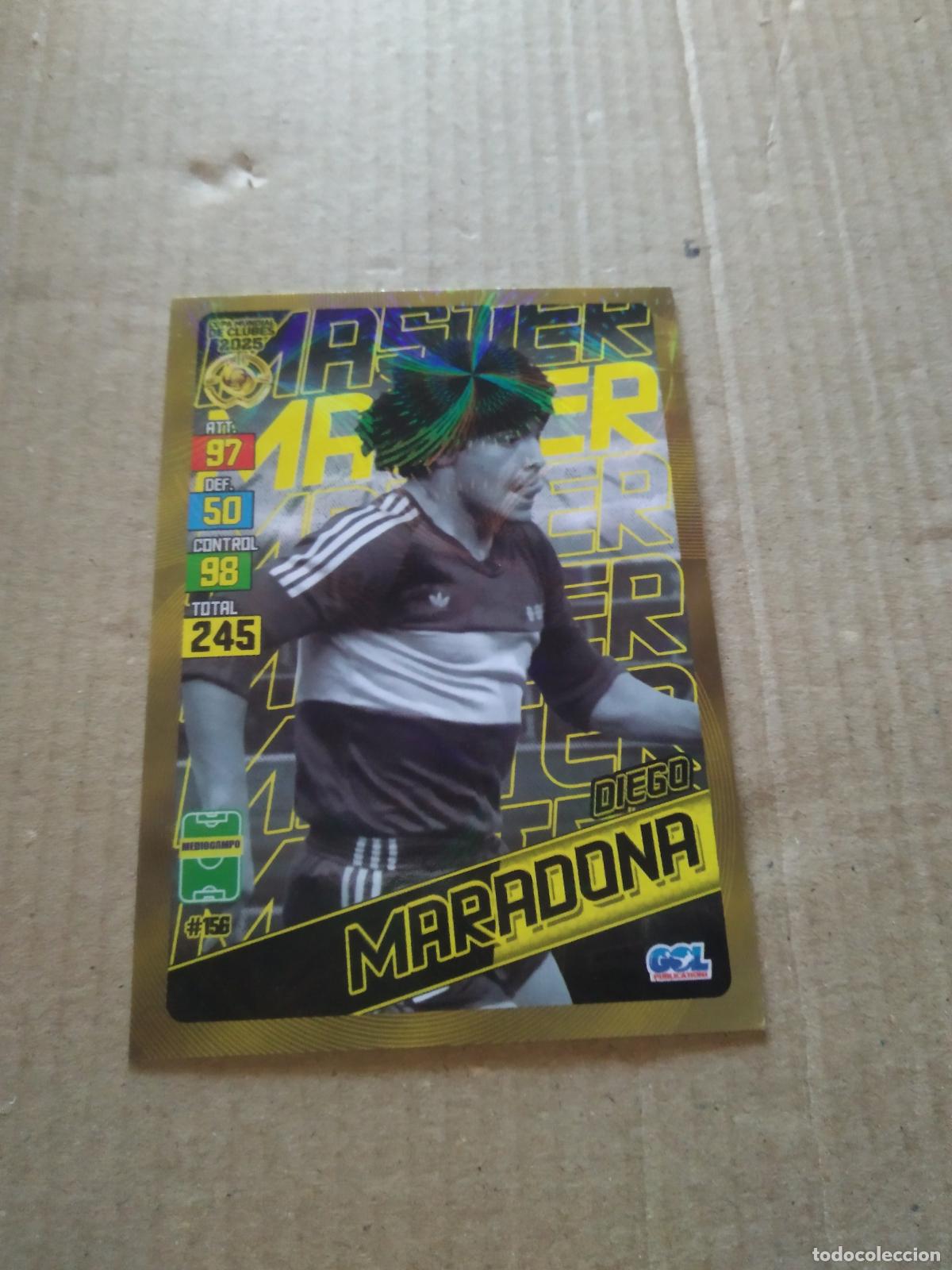 Figurine di Calcio: 156 MARADONA BOCA JUNIORS CROMO FUTBOL GOL PUBLICACIONES MUNDIAL DE CLUBES 2025
