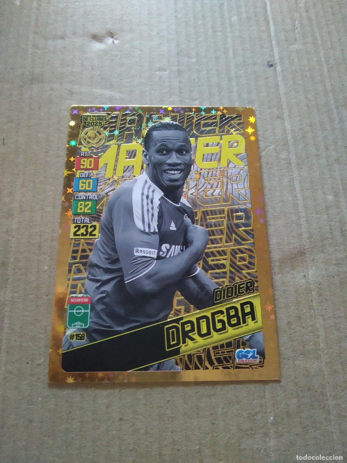 Cartes &agrave; collectionner de Football: 158 DROGBA CHELSEA CROMO FUTBOL GOL PUBLICACIONES MUNDIAL DE CLUBES 2025