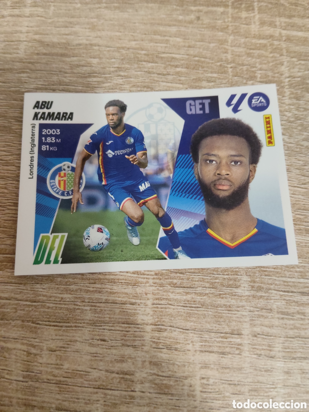 Cromos de f&uacute;tbol: Abu Kamara coloca Getafe liga 2025 2026 25 26 ediciones este