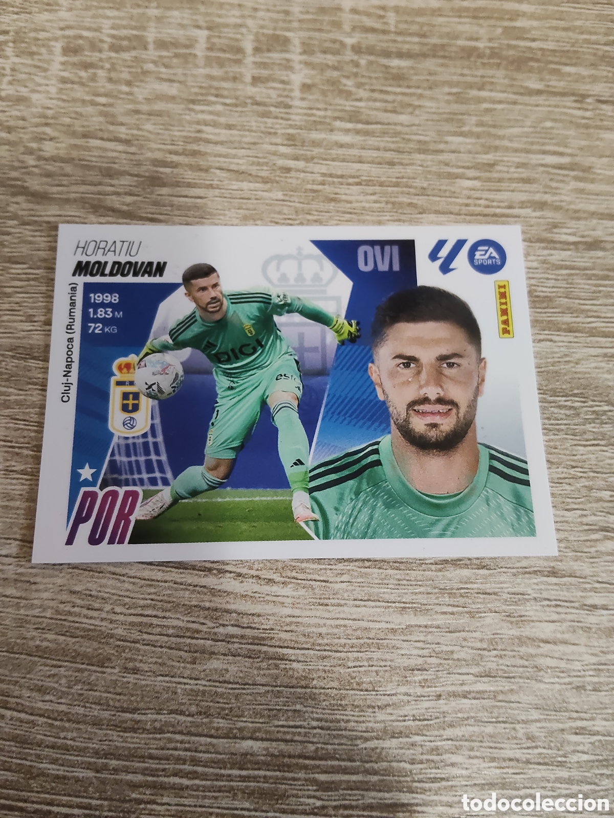 Cromos de f&uacute;tbol: Moldovan Oviedo liga 2025 2026 25 26 ediciones este