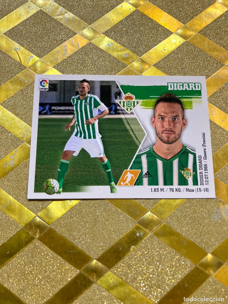 Cromos de f&uacute;tbol: CROMOS DE FUTBOL DIGARD REAL BETIS NUMERO 14 LIGA ESTE 2015-16 2015 2016 PANINI *