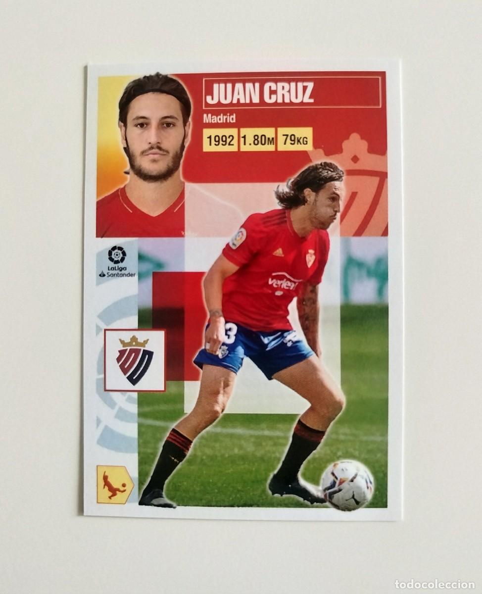 Cromos de f&uacute;tbol: Juan Cruz 9 SIN PEGAR NUNCA PEGADO CA Osasuna Liga Ediciones Este 20 21 / 2020 2021