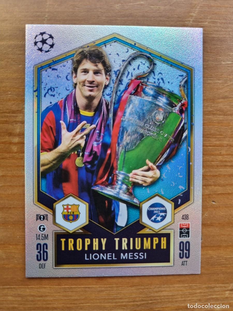 Cromos de f&uacute;tbol: 438 Lionel MESSI (FC Barcelona) TROPHY TRIUMPH. Match Attax 2024 2025 24 25 (Topps)