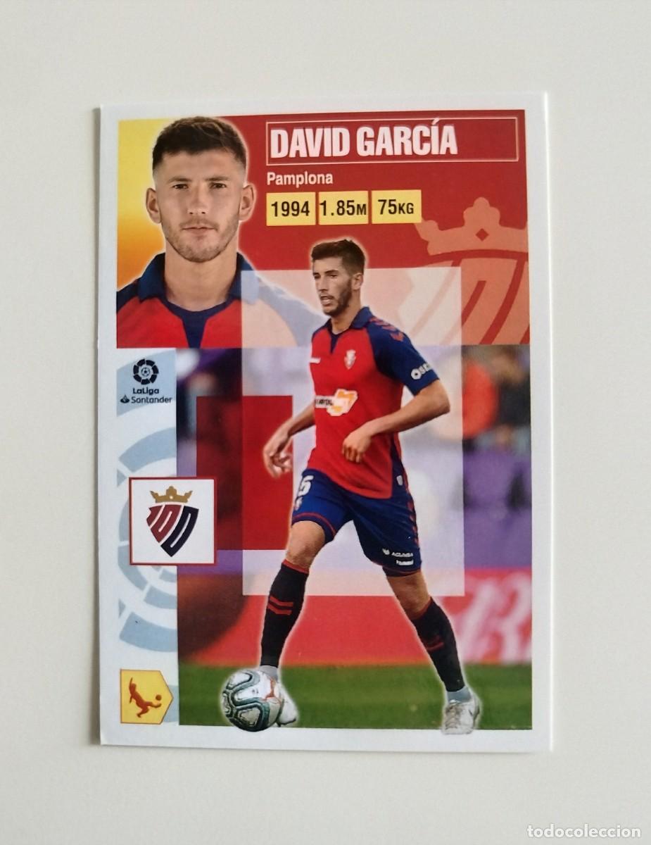 Cromos de f&uacute;tbol: David Garc&iacute;a 7 SIN PEGAR NUNCA PEGADO CA Osasuna Liga Ediciones Este 20 21 / 2020 2021