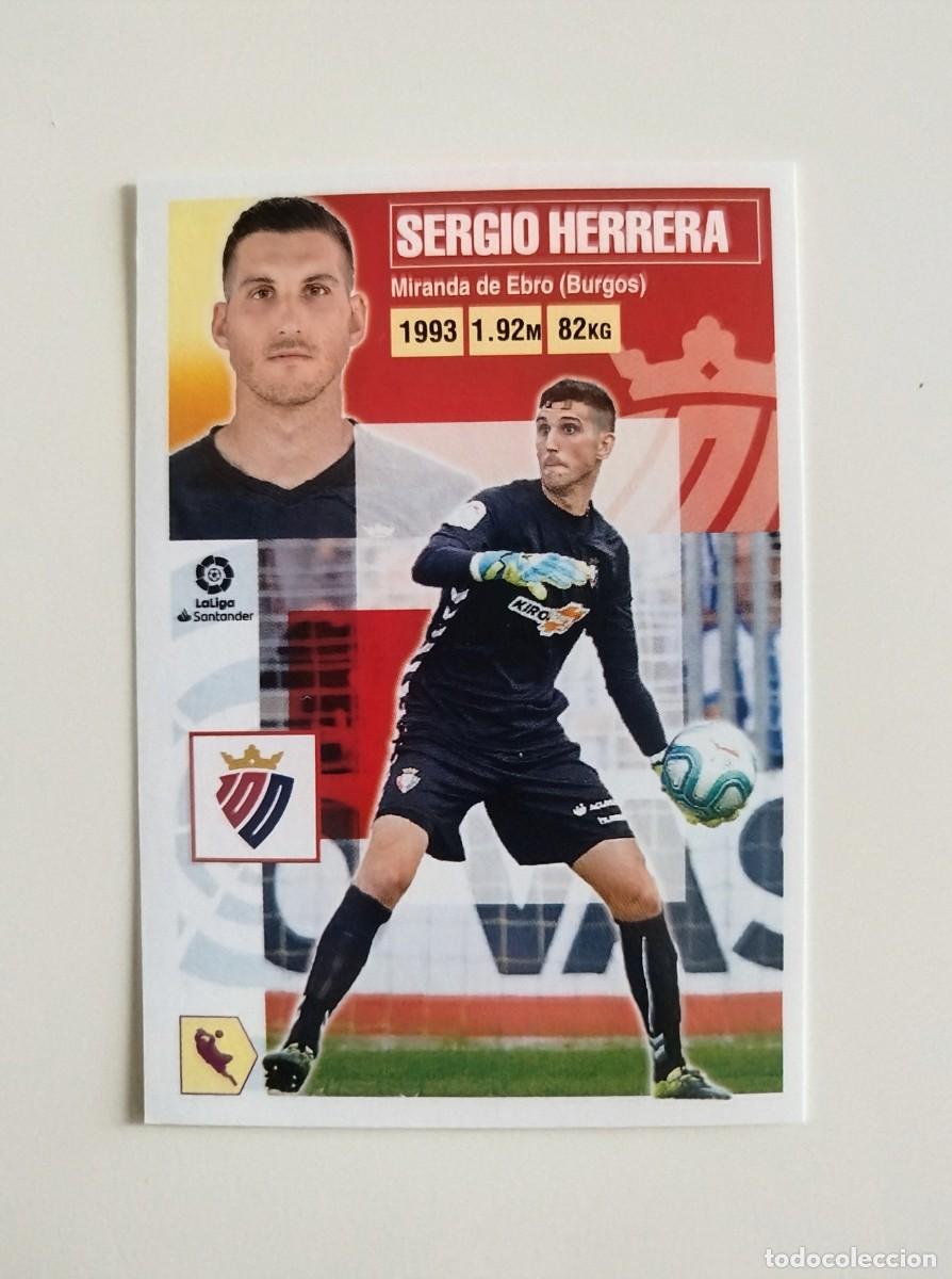 Cromos de f&uacute;tbol: Sergio Herrera 3 SIN PEGAR NUNCA PEGADO CA Osasuna Liga Ediciones Este 20 21 / 2020 2021