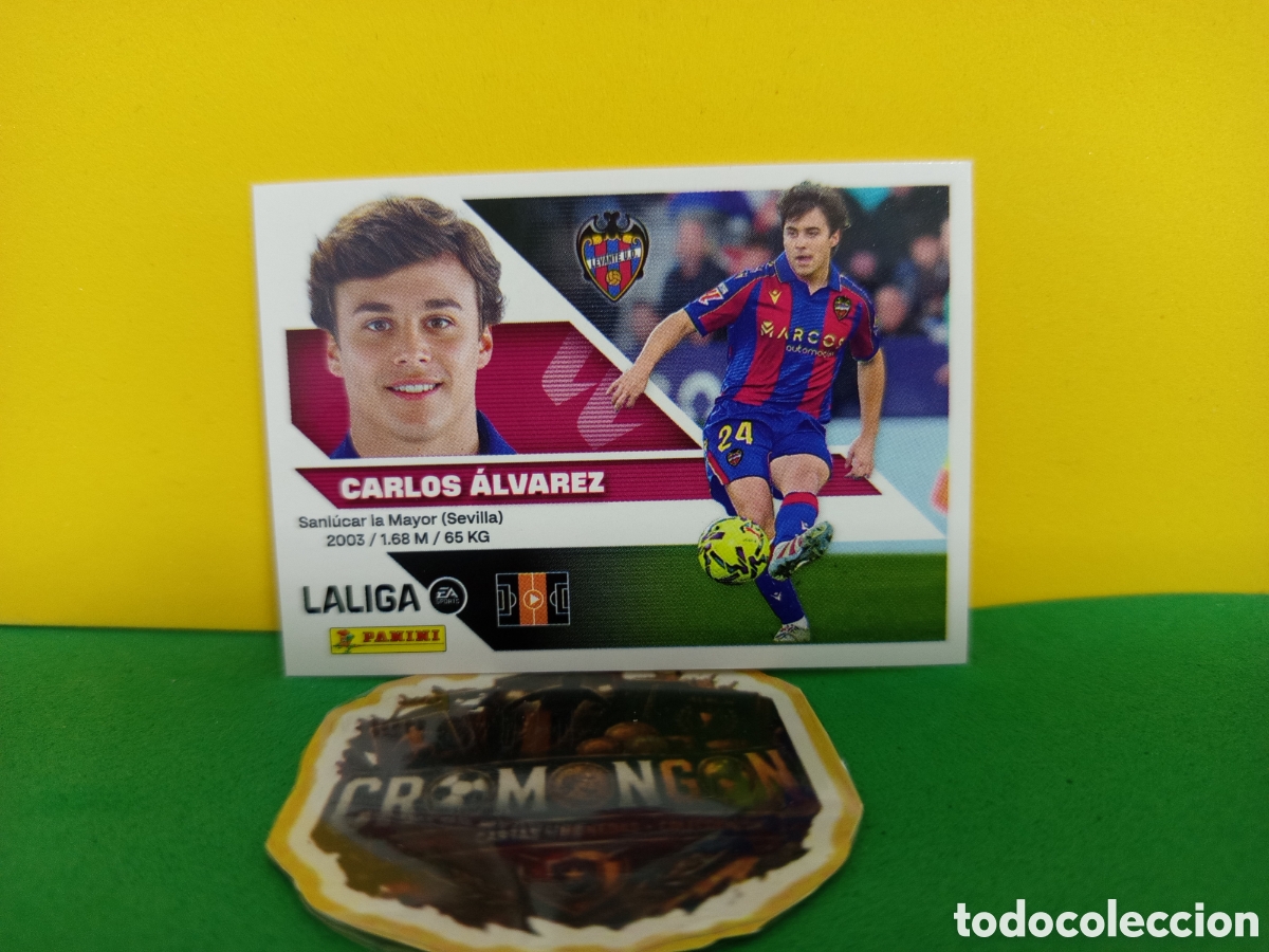 Cromos de f&uacute;tbol: ❇️ CROMO ⚽ CARLOS &Aacute;LVAREZ LEVANTE LIGA 26 27 2026 2027 EDICIONES ESTE PANINI SIN PEGAR❇️