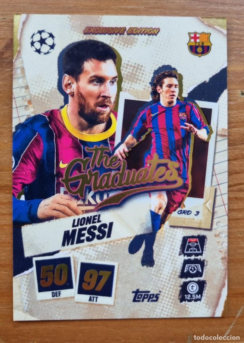 Cromos de f&uacute;tbol: GRD 3 Lionel MESSI (FC Barcelona) THE GRADUATES. Match Attax 2025 2026 25 26 (Topps)