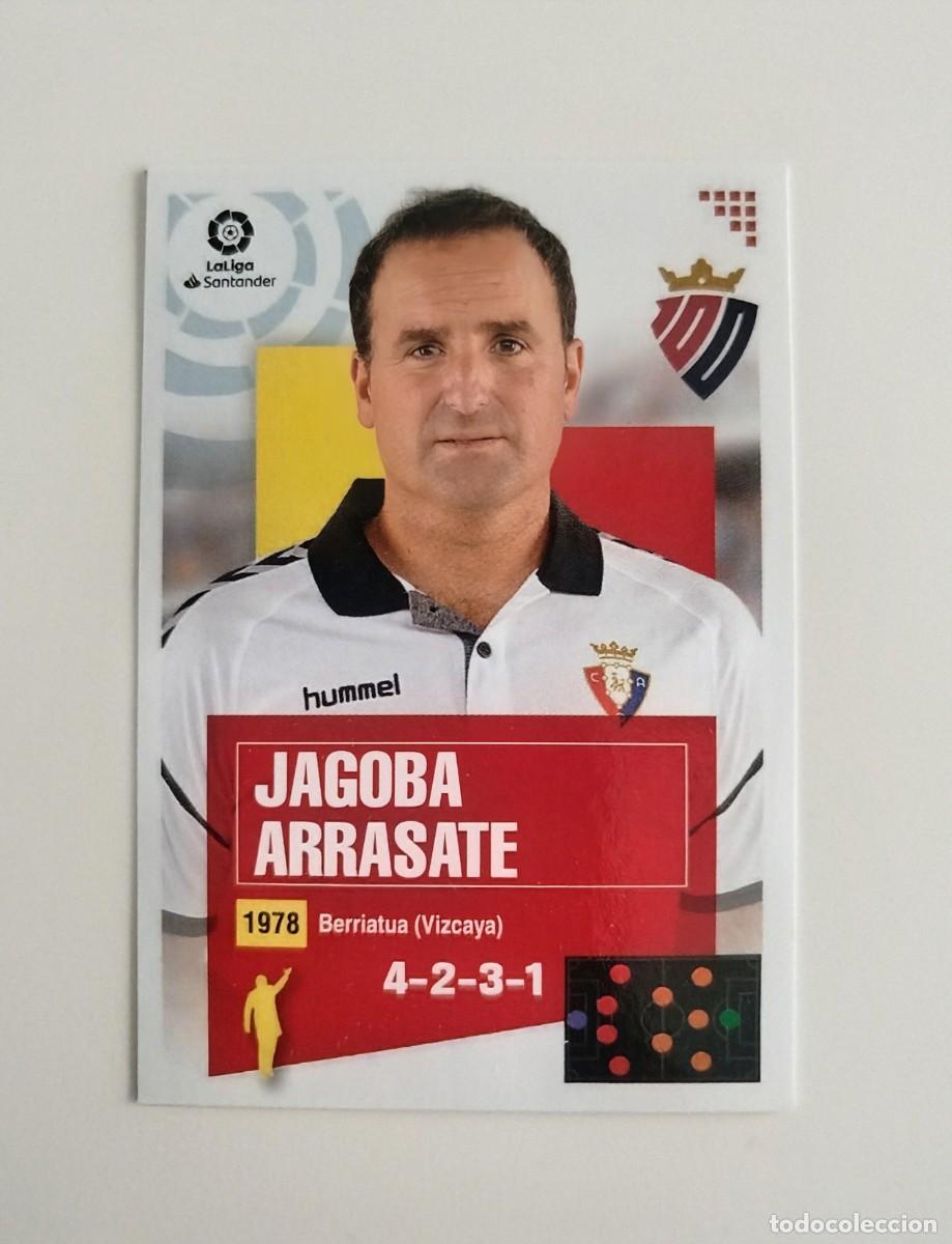 Cartes &agrave; collectionner de Football: Jagoba Arrasate Entrenador 1 SIN PEGAR NUNCA PEGADO CA Osasuna Liga Ediciones Este 20 21 / 2020 2021