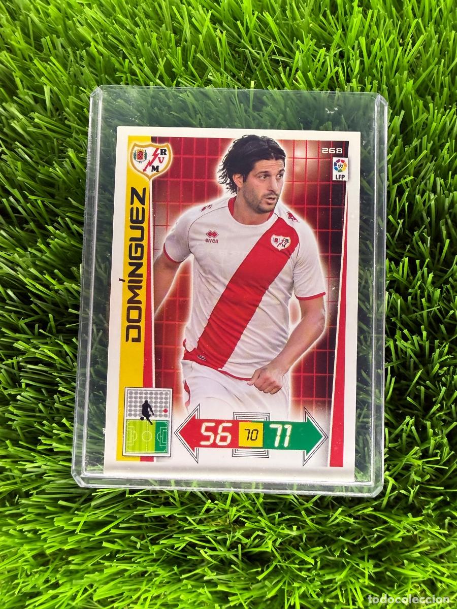 Cromos de f&uacute;tbol: N&ordm; 268 Dom&iacute;nguez Rayo Vallecano Adrenalyn XL 12 13