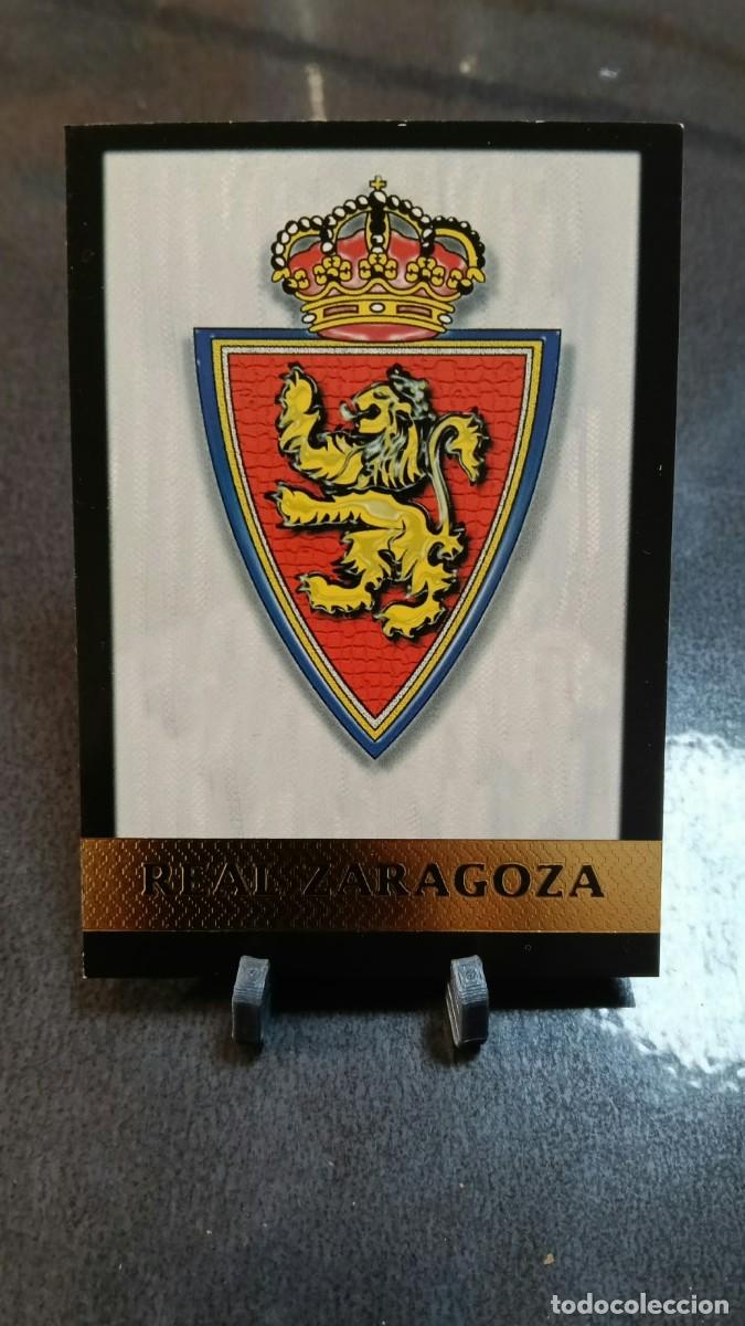 Cromos de f&uacute;tbol: 145 Escudo Zaragoza Mundicromo 2000