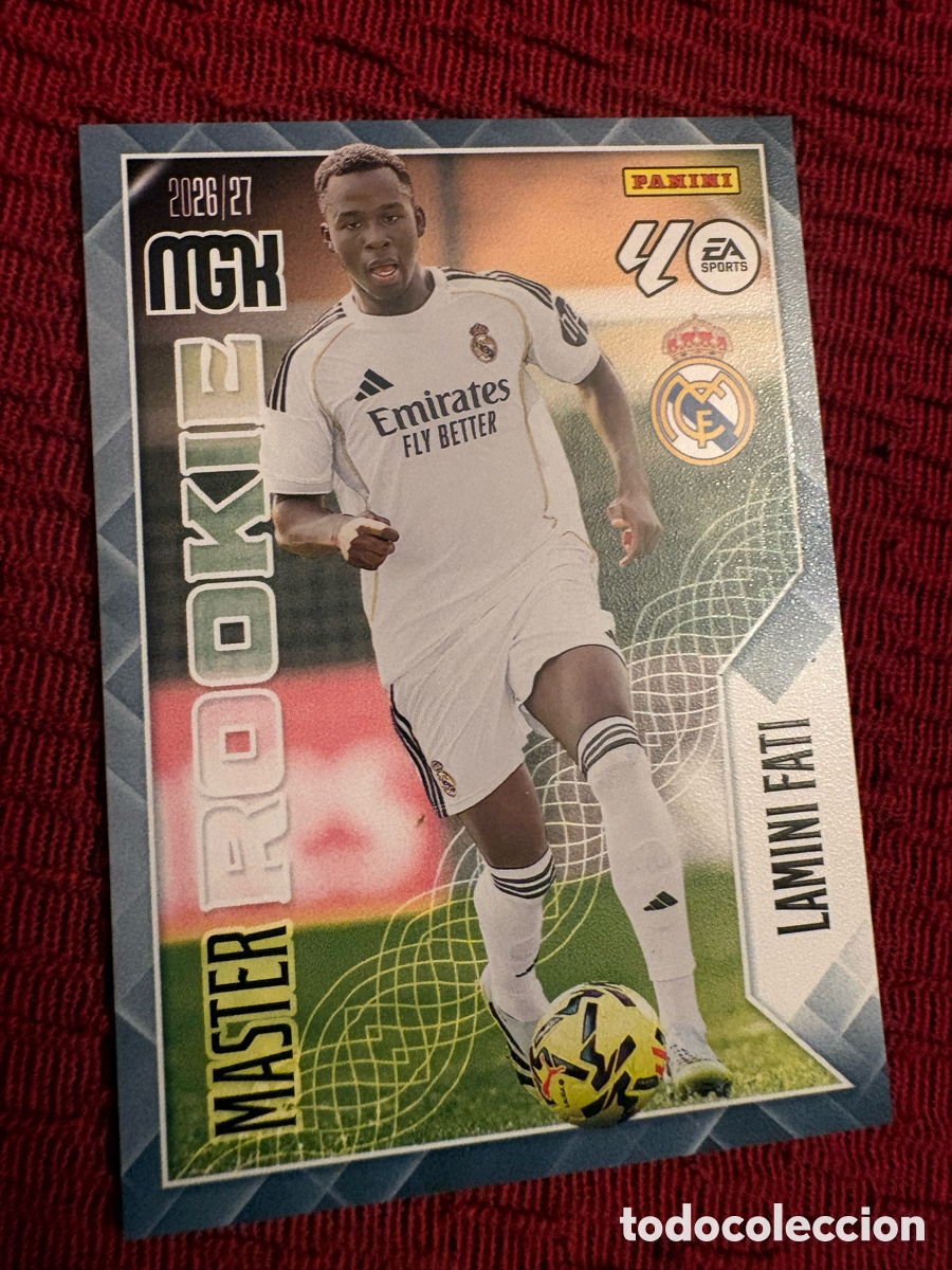 Cromos de f&uacute;tbol: Lamini Fati Master Rookie Real Madrid CF Megacracks 26 27