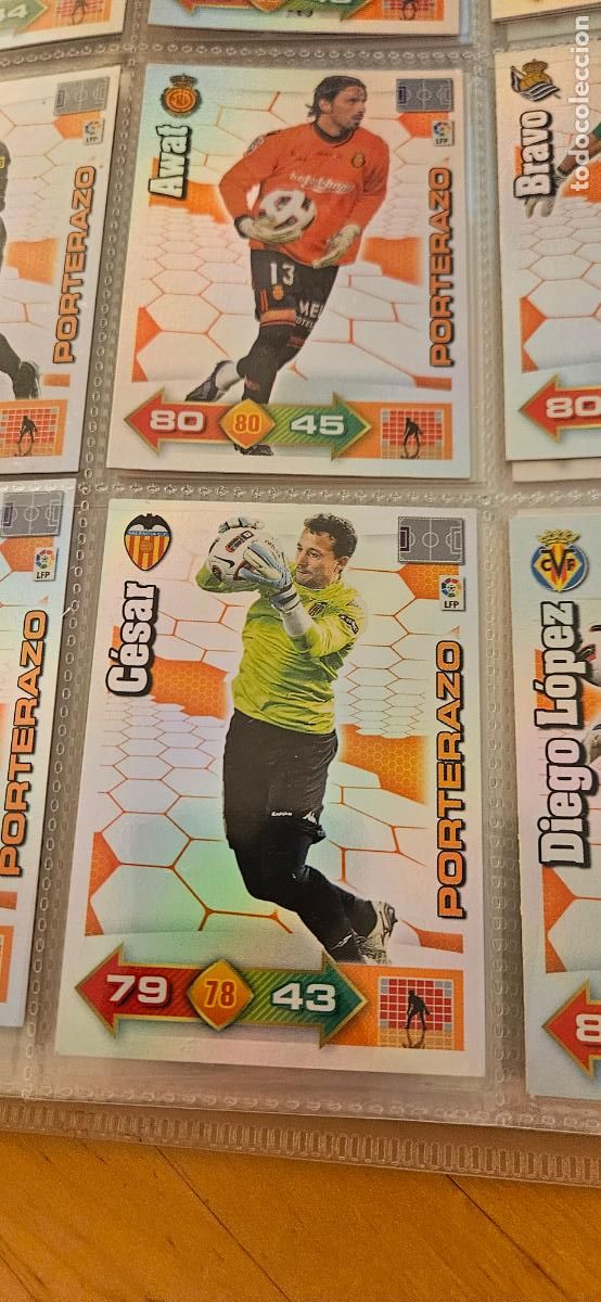 Cromos de Futebol: C&eacute;sar S&aacute;nchez - Valencia - Porterazos - Adrenalyn 2010 2011 - 10 11 - Trading Card