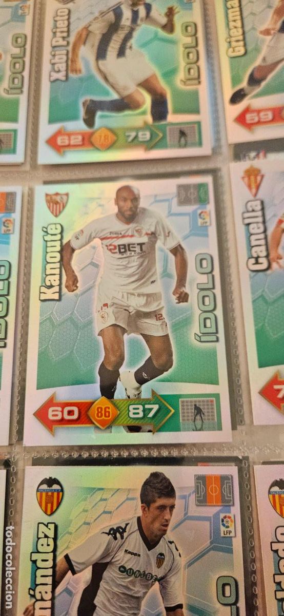 Cromos de Futebol: Kanout&eacute; - Sevilla - &Iacute;dolos - Adrenalyn 2010 2011 - 10 11 - Trading Card