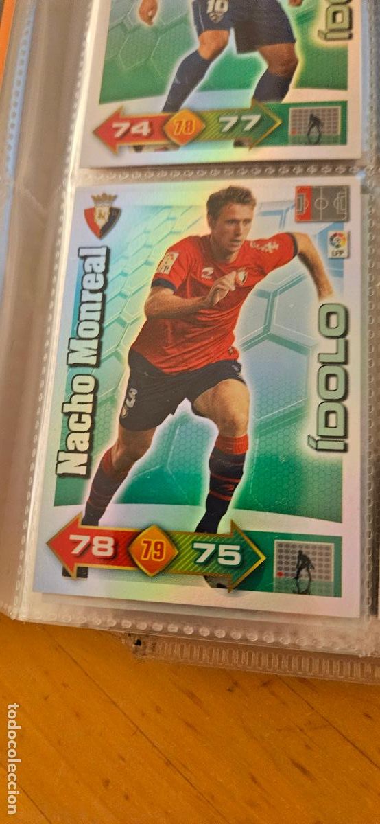 Fu&szlig;ball-Sticker: Nacho Monreal - Osasuna - &Iacute;dolos - Adrenalyn 2010 2011 - 10 11 - Trading Card
