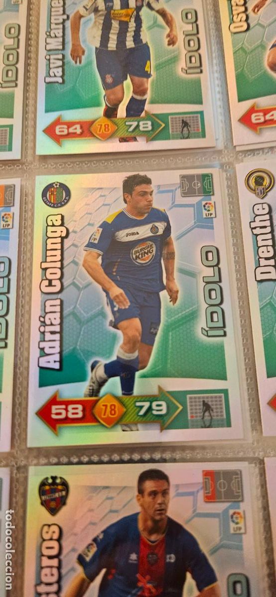 Fu&szlig;ball-Sticker: Adri&aacute;n Colunga - Getafe - &Iacute;dolos - Adrenalyn 2010 2011 - 10 11 - Trading Card