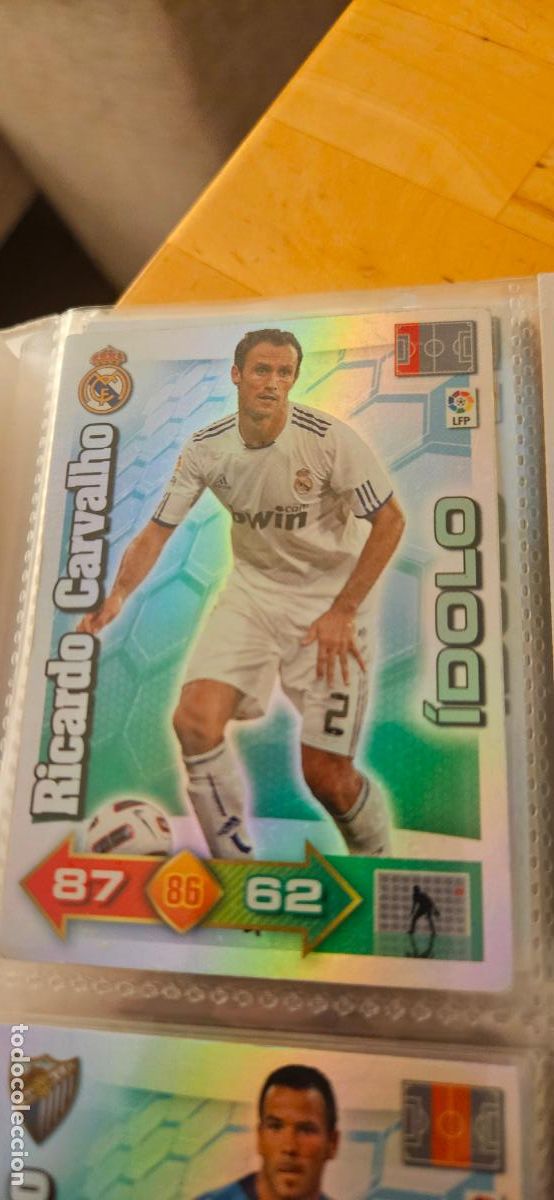 Fu&szlig;ball-Sticker: Ricardo Carvalho - Real Madrid - &Iacute;dolos - Adrenalyn 2010 2011 - 10 11 - Trading Card
