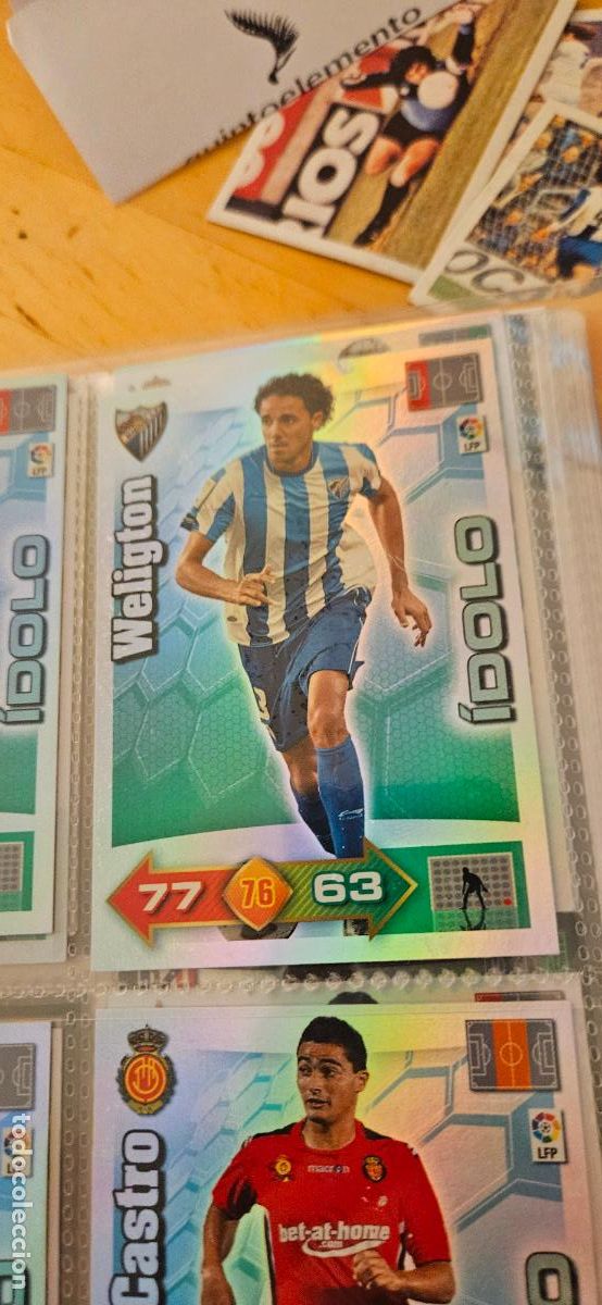 Cromos de Futebol: Weligton - M&aacute;laga - &Iacute;dolos - Adrenalyn 2010 2011 - 10 11 - Trading Card